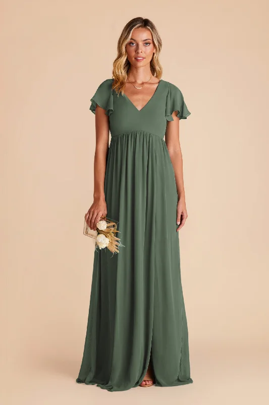 Hannah Empire Dress - Eucalyptus