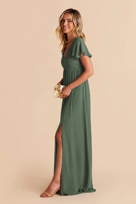 Hannah Empire Dress - Eucalyptus