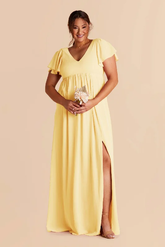 Hannah Empire Dress - Lemon Sorbet