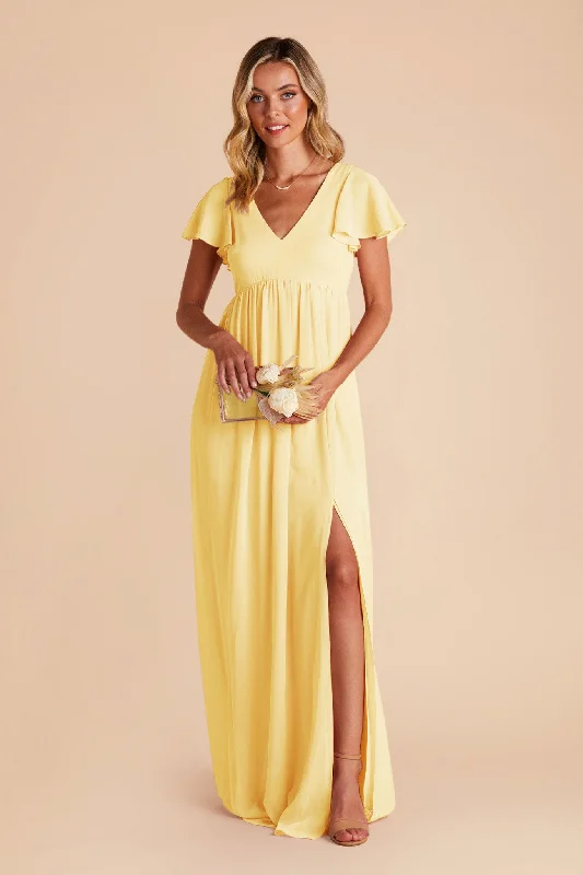 Hannah Empire Dress - Lemon Sorbet