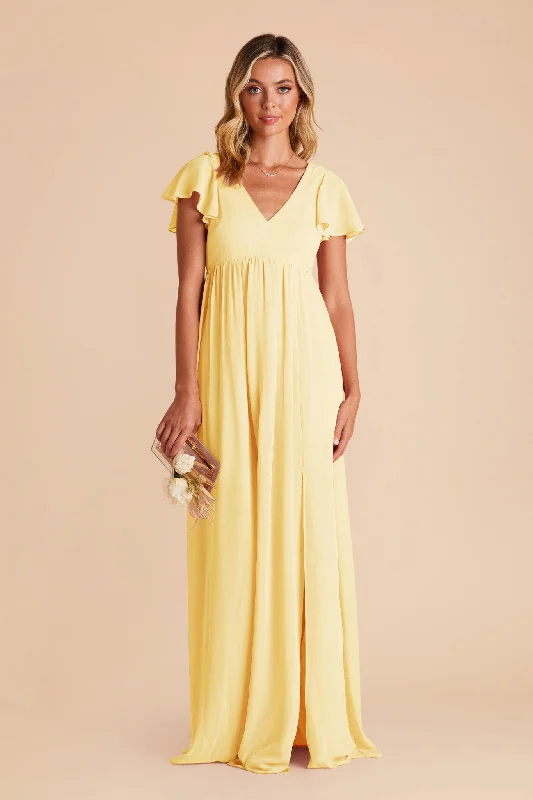 Hannah Empire Dress - Lemon Sorbet