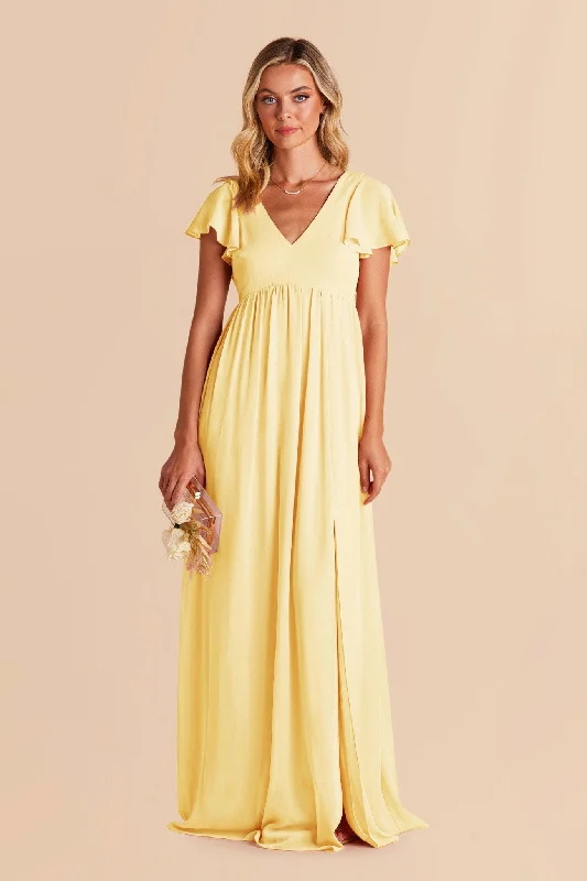 Hannah Empire Dress - Lemon Sorbet