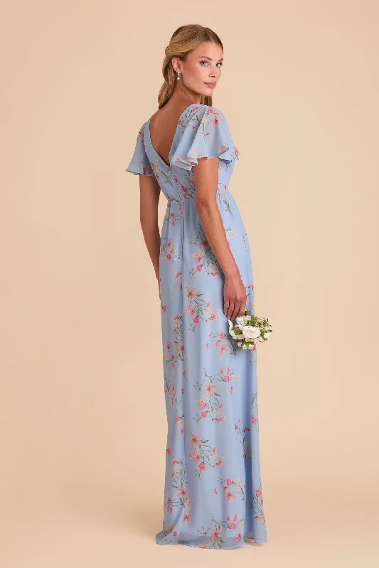 Hannah Empire Dress - Periwinkle Blue Le Fleur