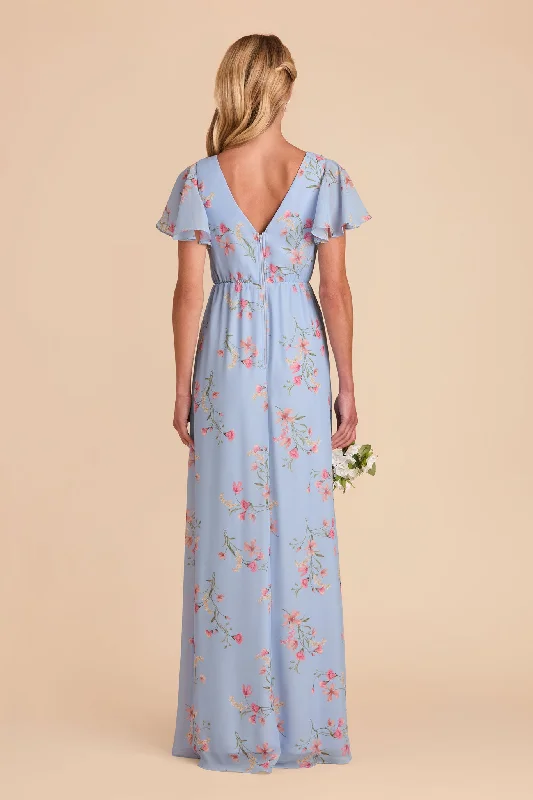 Hannah Empire Dress - Periwinkle Blue Le Fleur