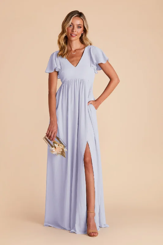 Hannah Empire Dress - Periwinkle Blue