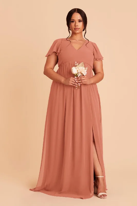 Hannah Empire Dress - Terracotta