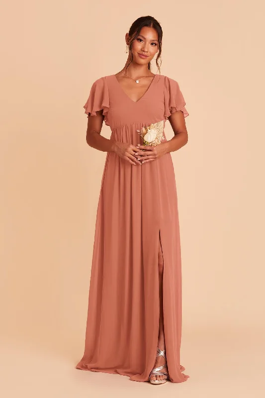 Hannah Empire Dress - Terracotta