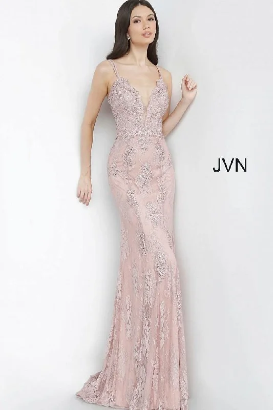 Jovani Long Fitted Formal Lace Prom Gown Sale