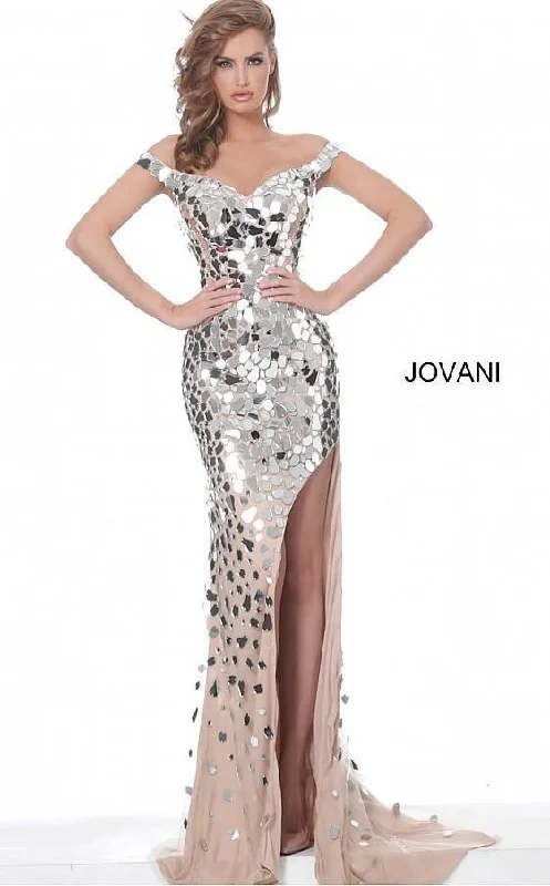 Jovani 02500 Long Off the Shoulder Prom Dress