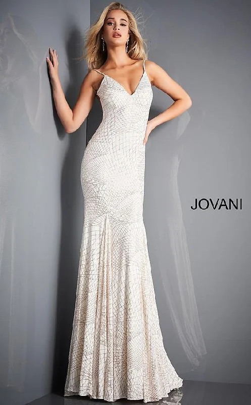 Jovani 1120 Prom Long Glitter Formal Fitted Dress