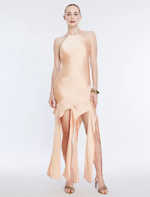 Kalina Cascading Ruffle Dress