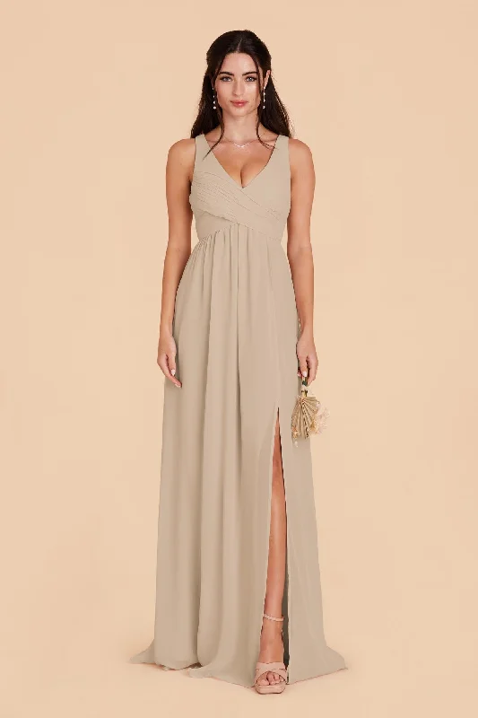 Laurie Empire Dress - Almond