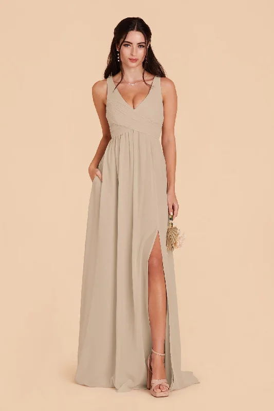 Laurie Empire Dress - Almond