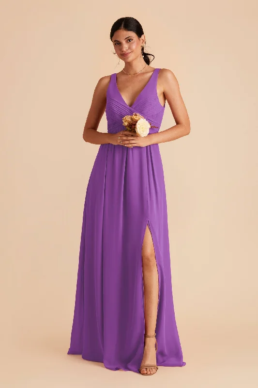 Laurie Empire Dress - Amethyst