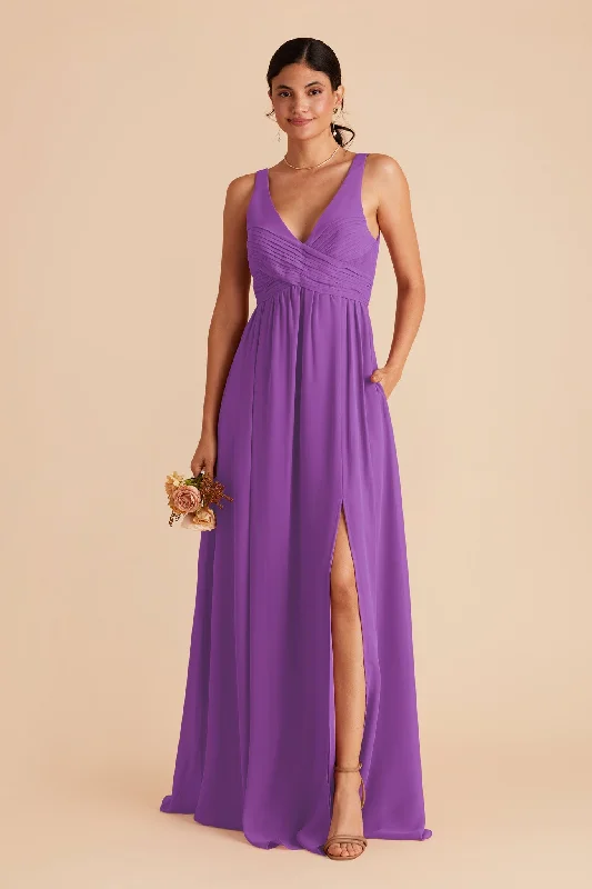 Laurie Empire Dress - Amethyst