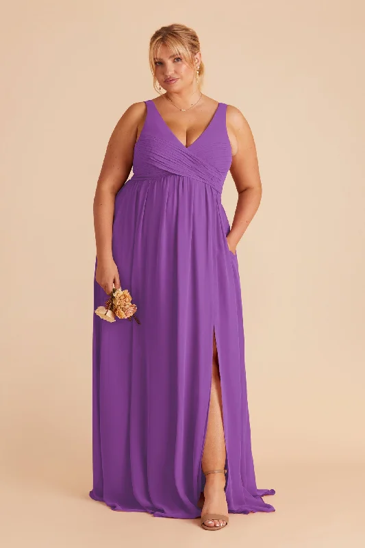 Laurie Empire Dress - Amethyst