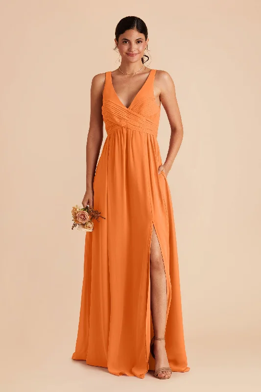 Laurie Empire Dress - Apricot