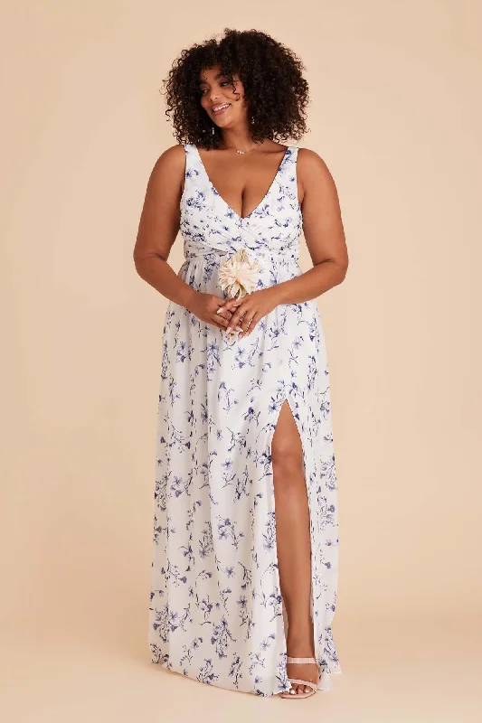 Laurie Empire Dress - Blue Le Fleur