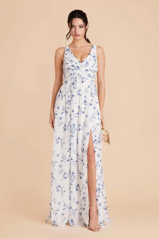 Laurie Empire Dress - Blue Le Fleur