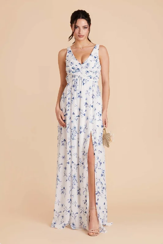 Laurie Empire Dress - Blue Le Fleur