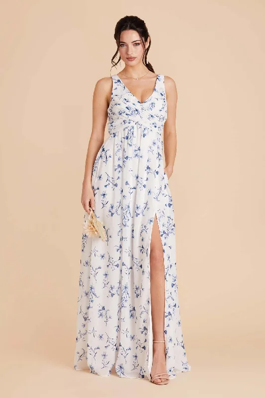 Laurie Empire Dress - Blue Le Fleur