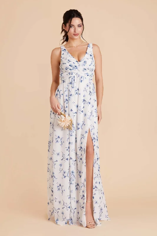 Laurie Empire Dress - Blue Le Fleur