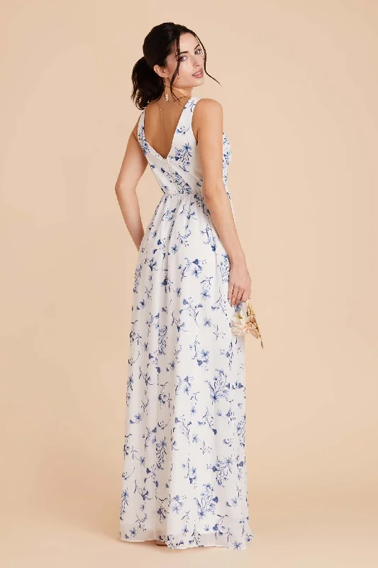 Laurie Empire Dress - Blue Le Fleur