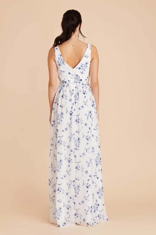 Laurie Empire Dress - Blue Le Fleur