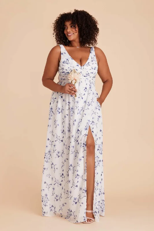 Laurie Empire Dress - Blue Le Fleur