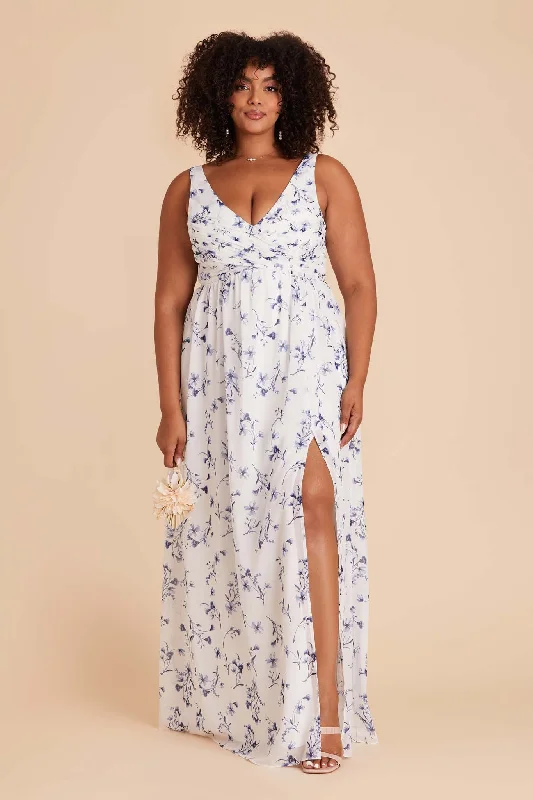 Laurie Empire Dress - Blue Le Fleur