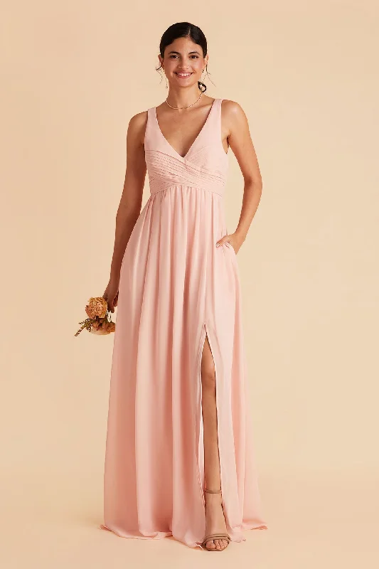 Laurie Empire Dress - Blush Pink