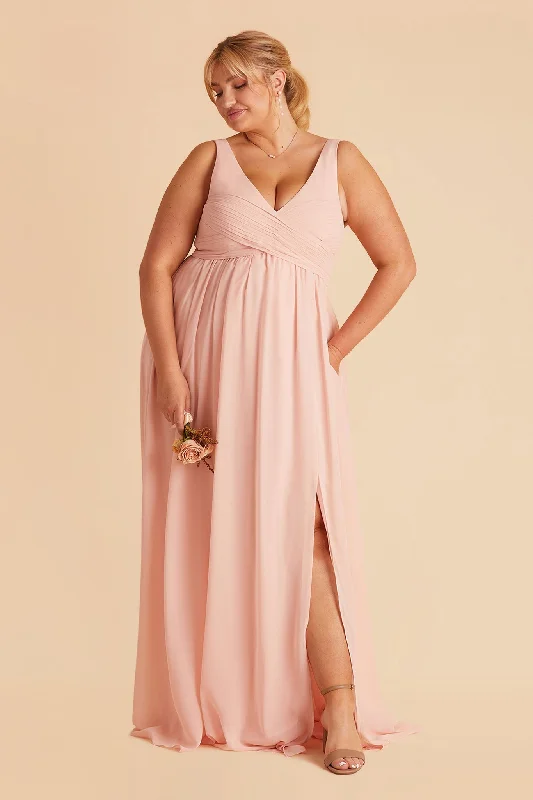 Laurie Empire Dress - Blush Pink