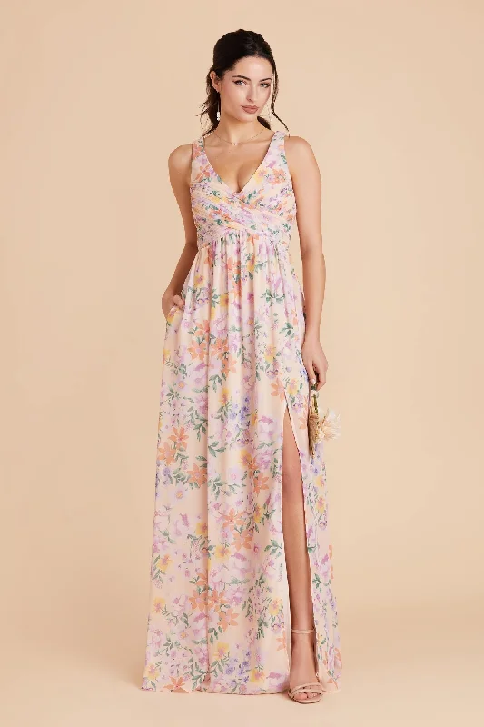 Laurie Empire Dress - Botanical Blooms