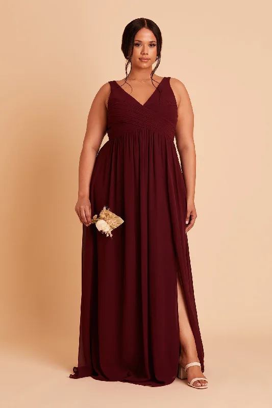 Laurie Empire Dress - Cabernet