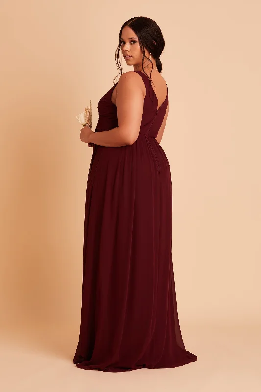 Laurie Empire Dress - Cabernet