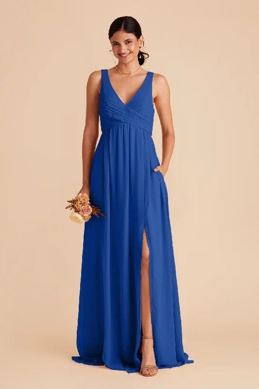 Laurie Empire Dress - Cobalt Blue