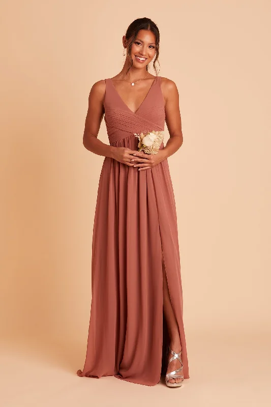 Laurie Empire Dress - Desert Rose