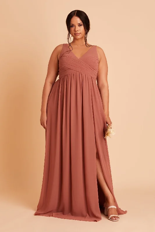 Laurie Empire Dress - Desert Rose