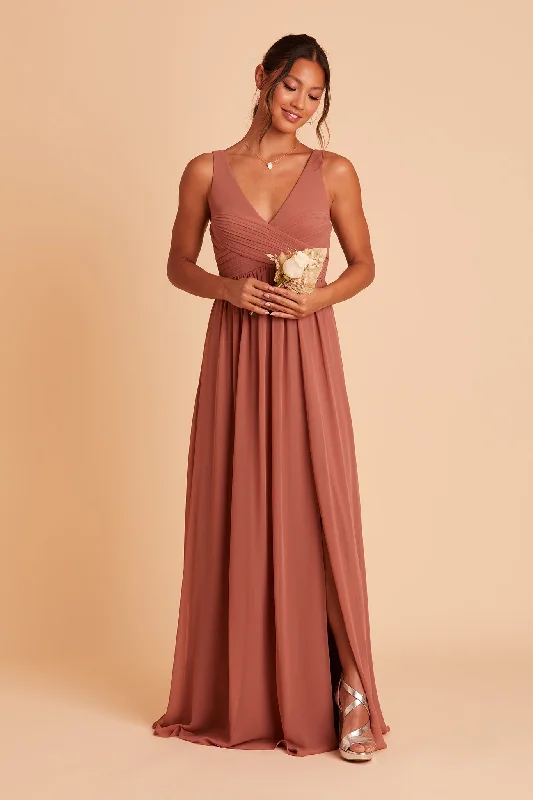 Laurie Empire Dress - Desert Rose