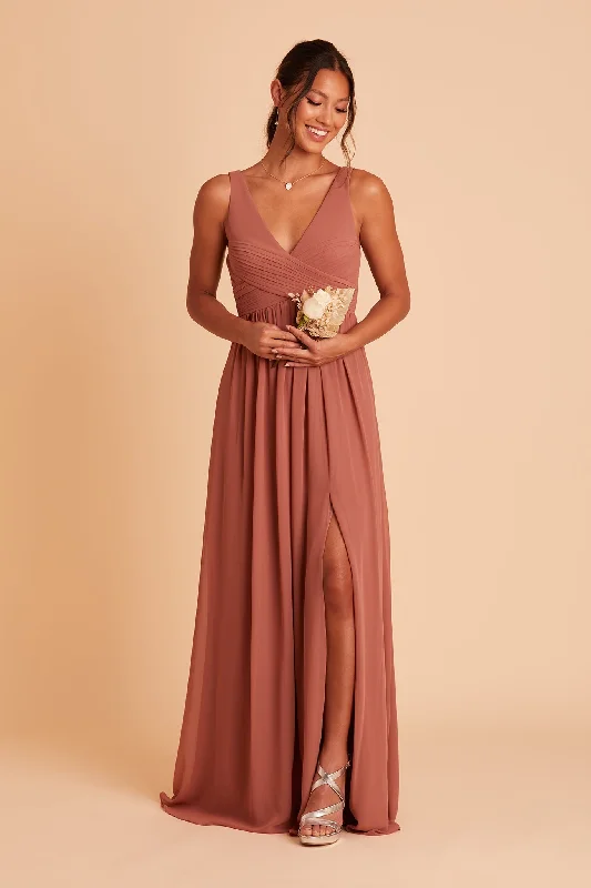 Laurie Empire Dress - Desert Rose