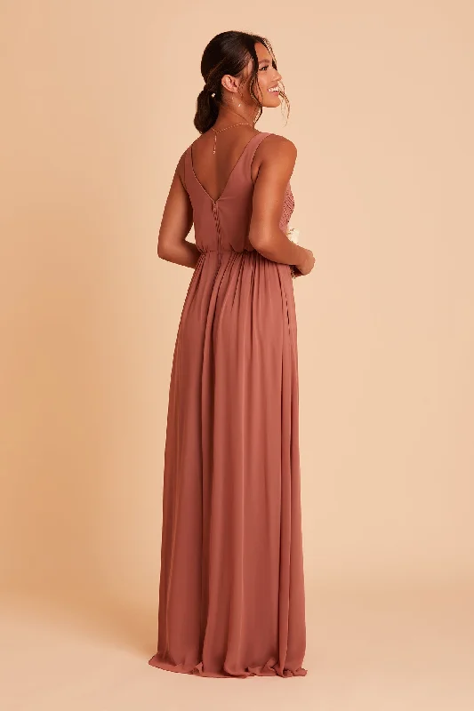 Laurie Empire Dress - Desert Rose