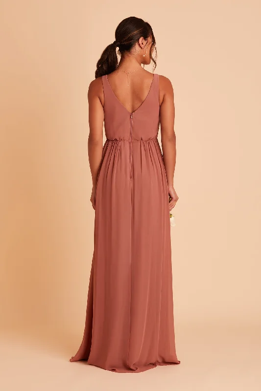 Laurie Empire Dress - Desert Rose