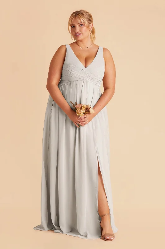 Laurie Empire Dress - Dove Gray