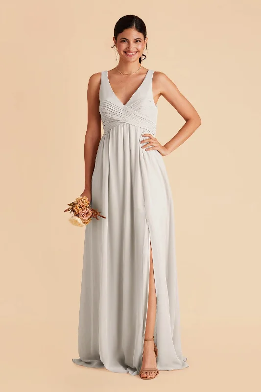 Laurie Empire Dress - Dove Gray