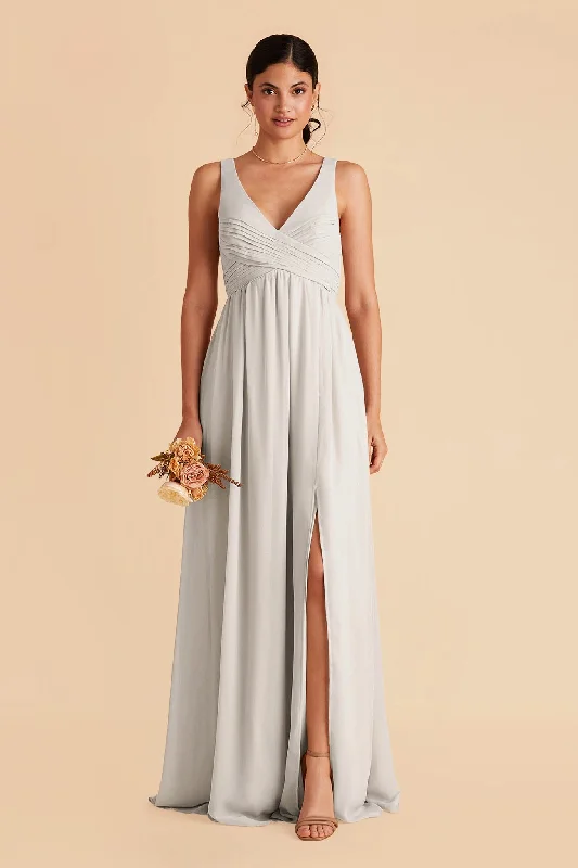 Laurie Empire Dress - Dove Gray