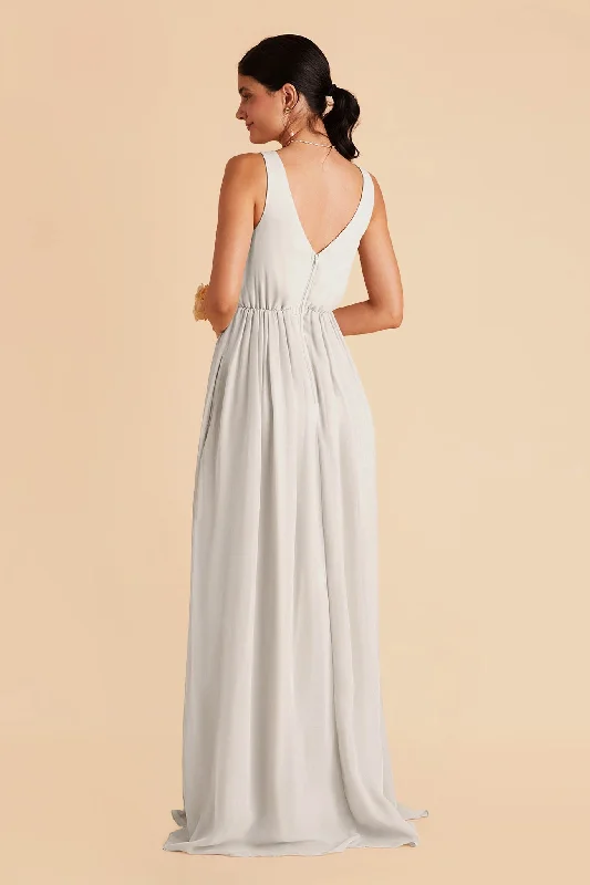 Laurie Empire Dress - Dove Gray