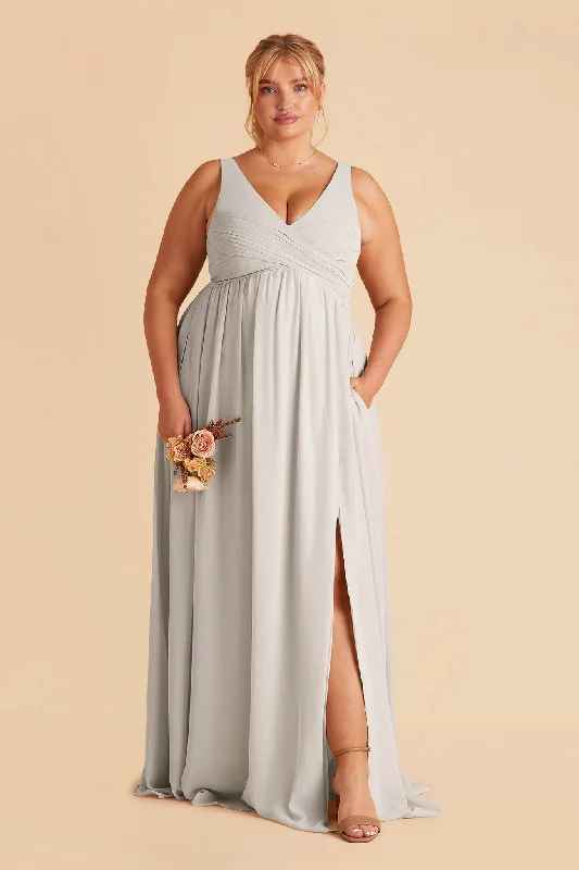 Laurie Empire Dress - Dove Gray