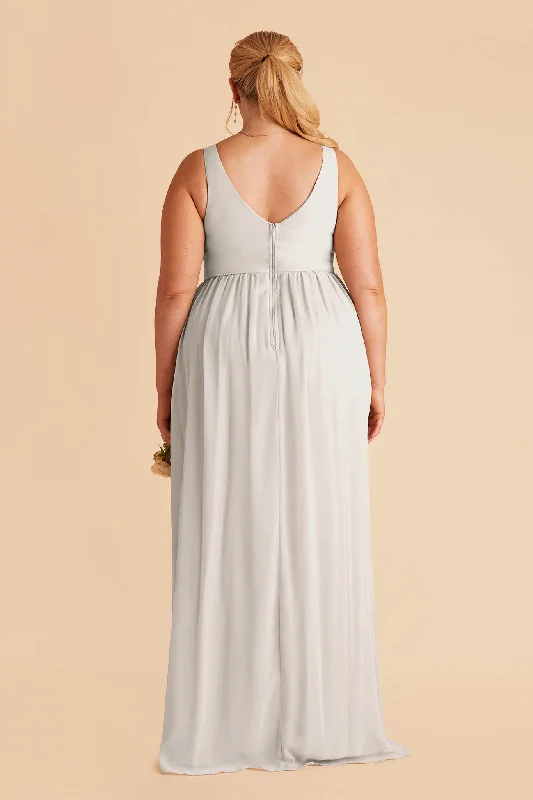 Laurie Empire Dress - Dove Gray