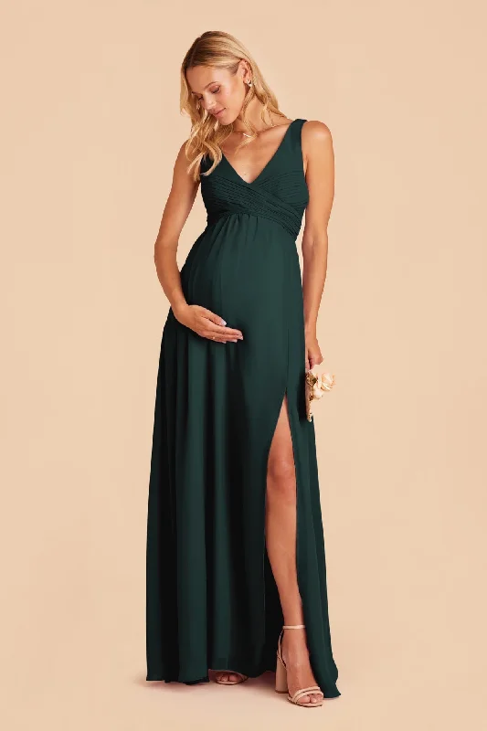 Laurie Empire Dress - Emerald