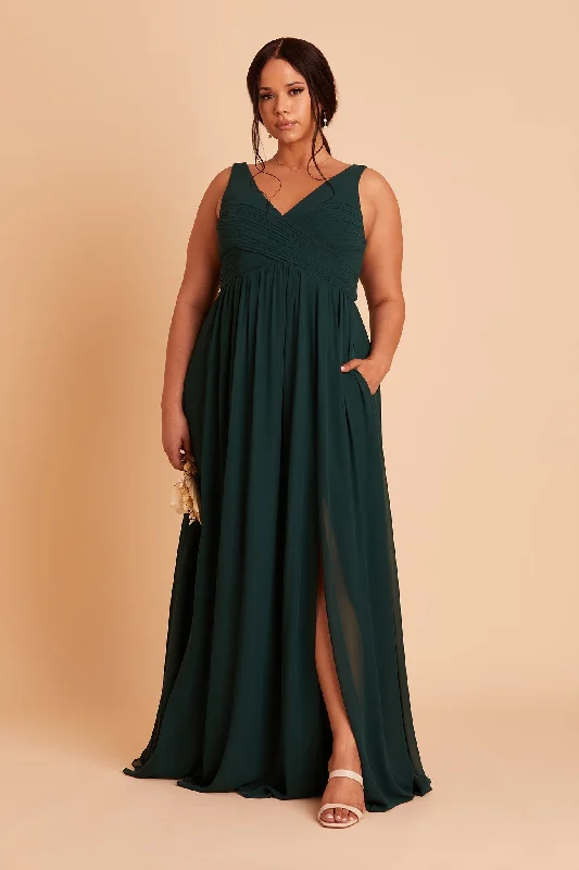 Laurie Empire Dress - Emerald